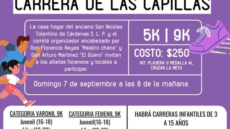 Carrera de las Capillas en Cárdenas.