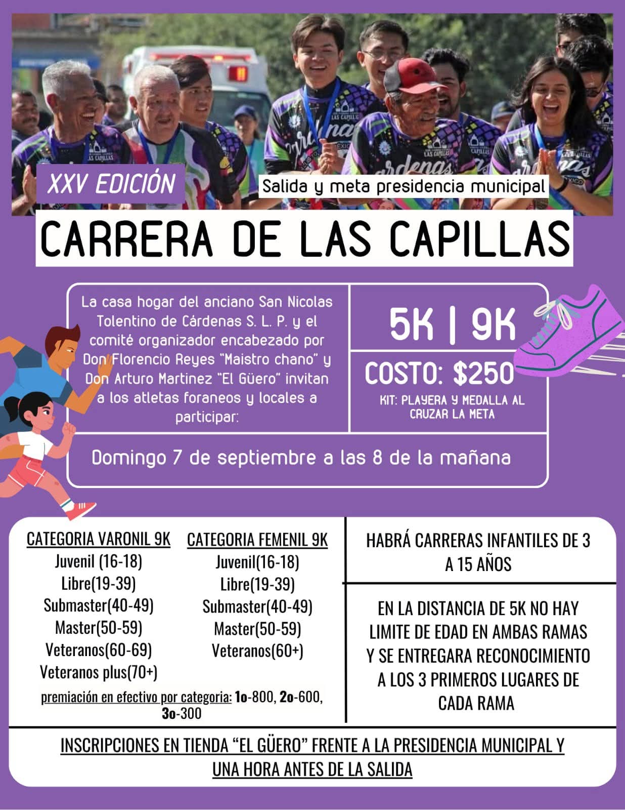 Carrera de las Capillas en Cárdenas.