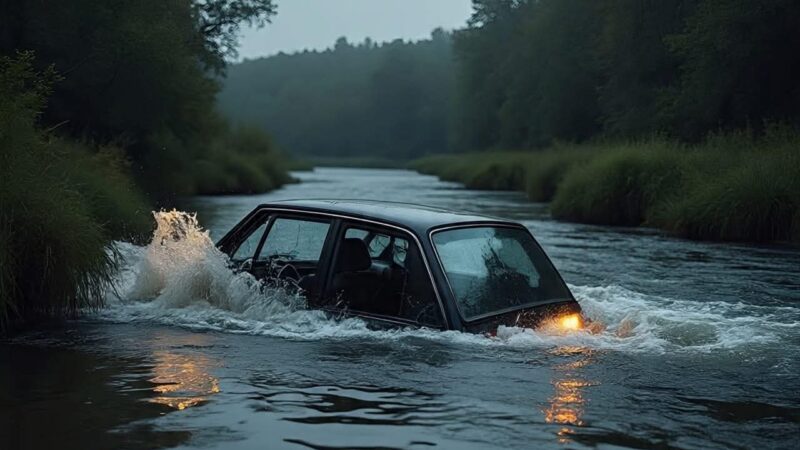 Si tu auto alguna vez queda bajo el agua….