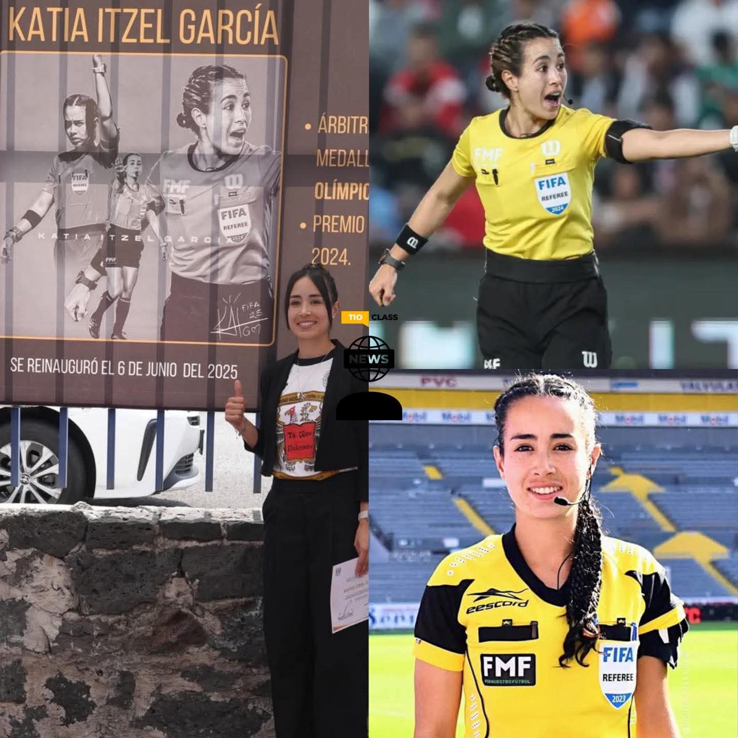 UNAM homenajea a Katia Itzel García, árbitra histórica de la Copa Oro 2025 🏆