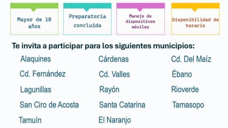 ¡Oportunidad Laboral en INEGI San Luis Potosí para la Encuesta Intercensal 2025!