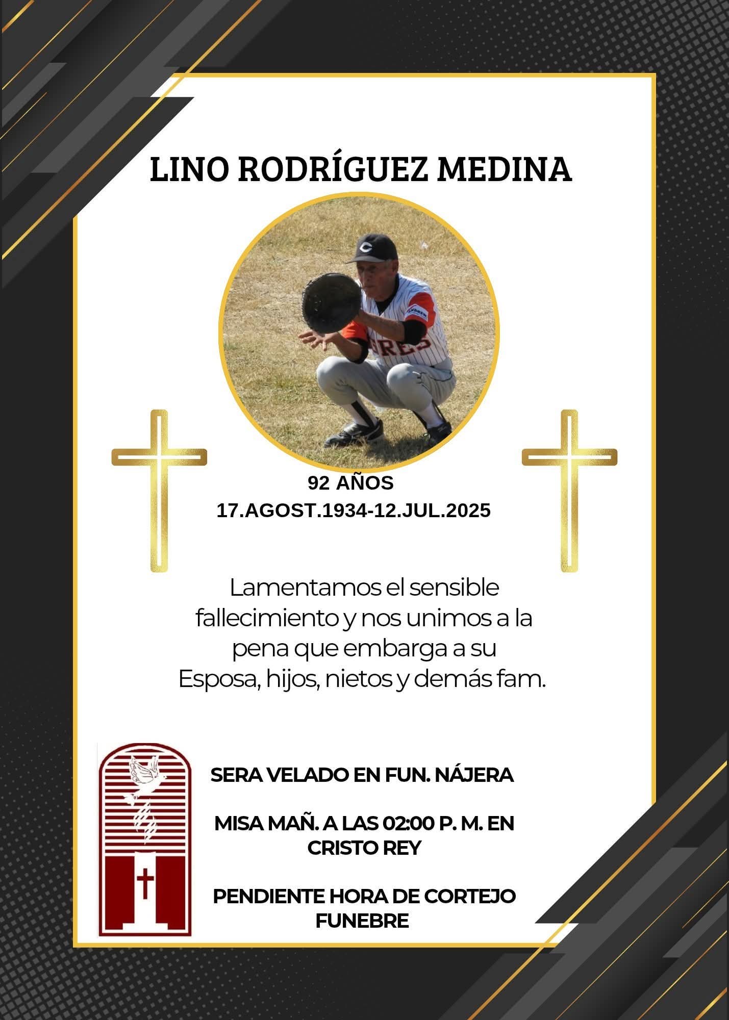 Fallece Lino Rodríguez Medina, Incansable Impulsor del Béisbol en Cárdenas