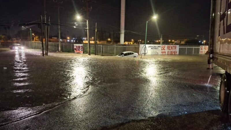 Matehuala inundado.