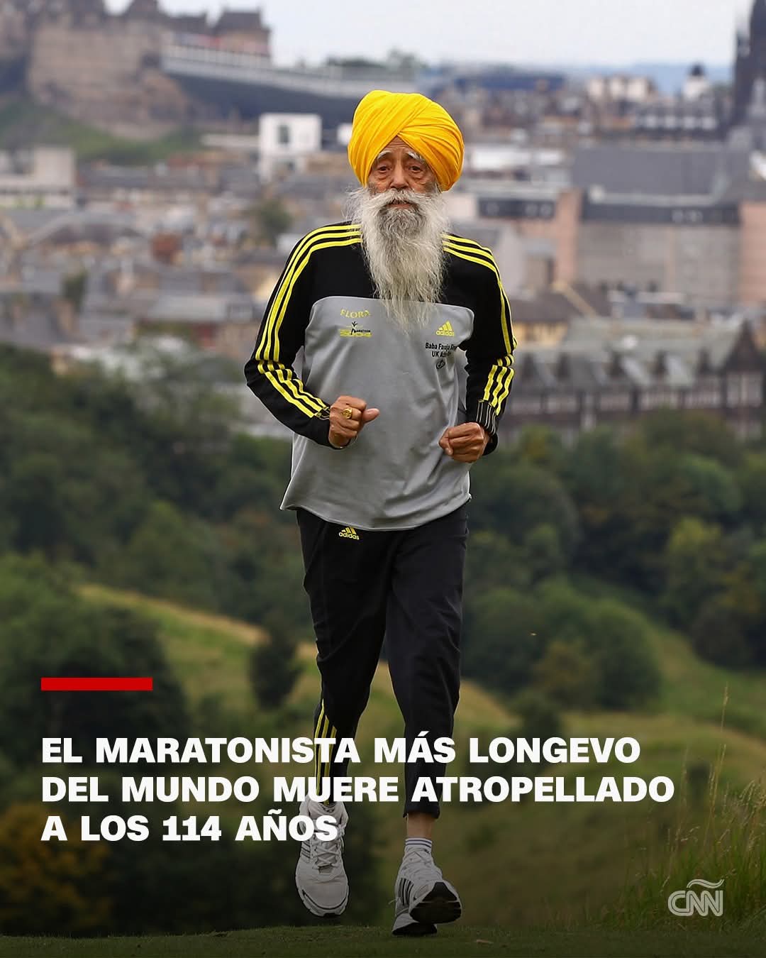 El maratonista más longevo del mundo muere atropellado a los 114 años
