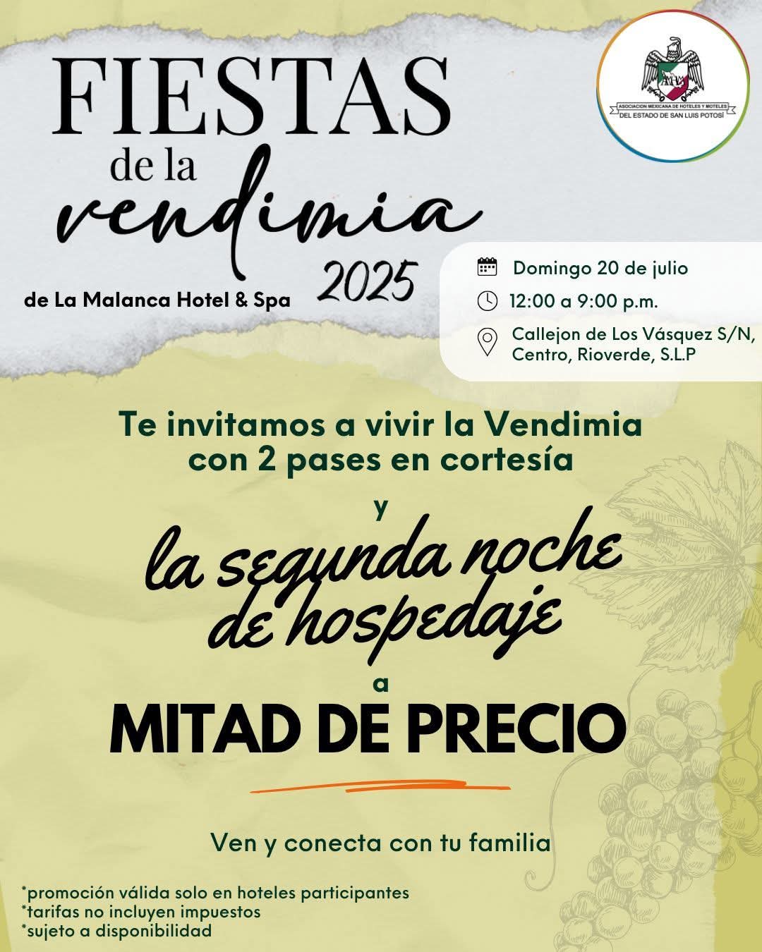 ¡Las Fiestas de la Vendimia 2025 te esperan en Rioverde!