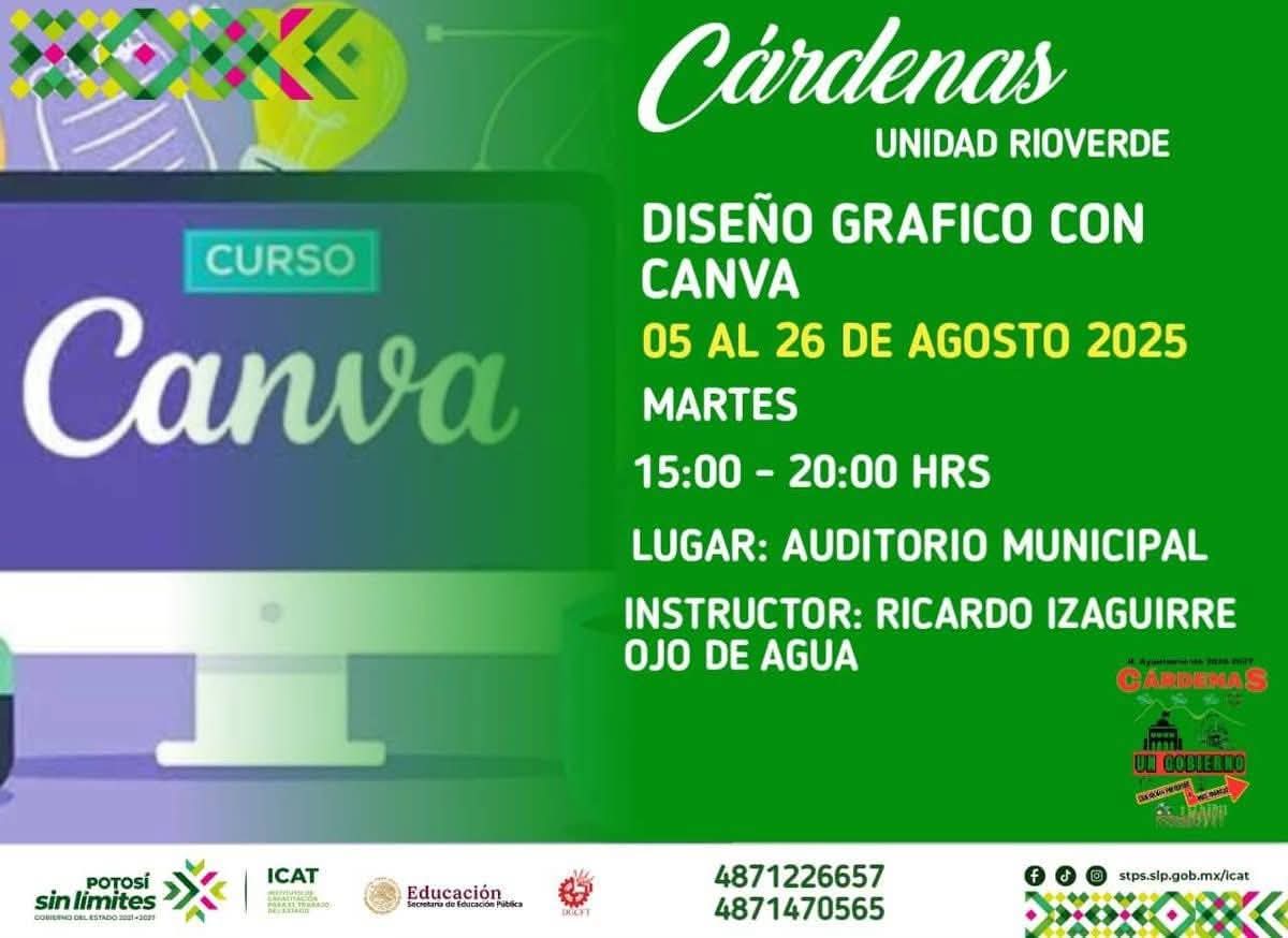 Capacitaciones en Cárdenas San Luis Potosí. ICATSLP