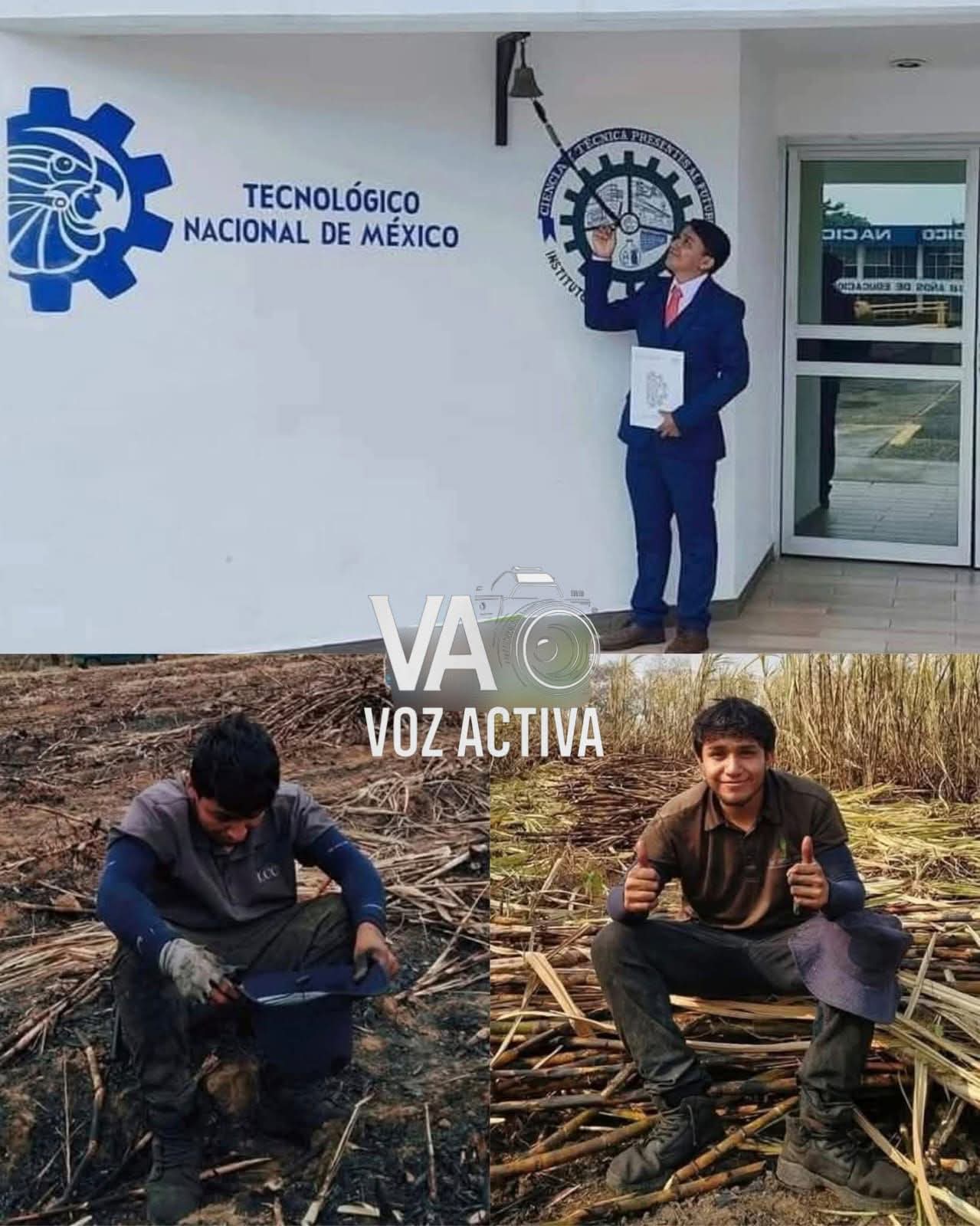 ❤️LOGRÓ GRADUARSE CORTANDO CAÑA: Quedó huérfano desde pequeño y cortando caña logró graduarse.