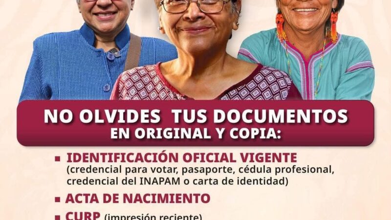 Pensión de Mujeres Bienestar.