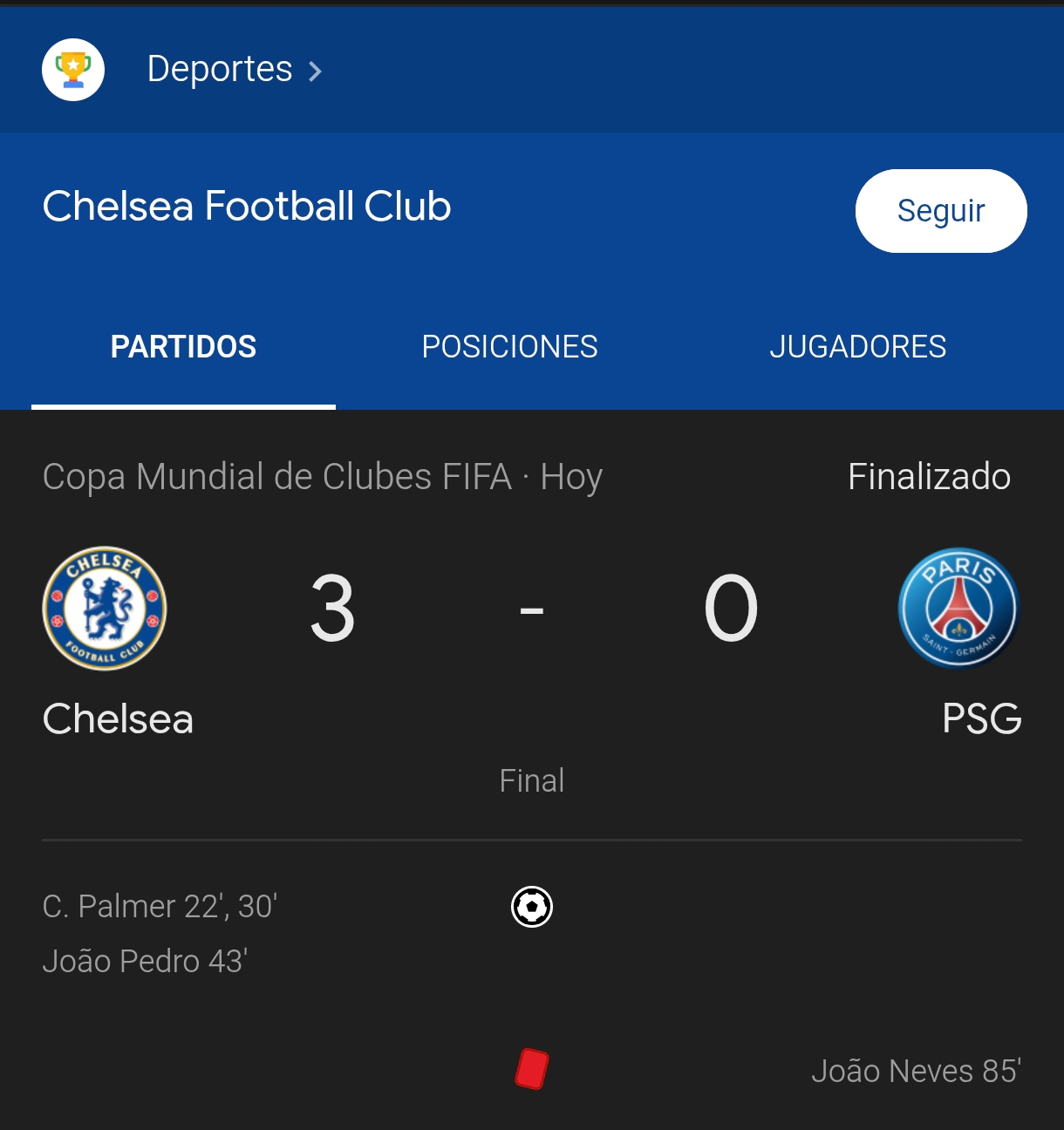 ¡El Chelsea se corona Campeón del Mundial de Clubes 2025 tras una contundente victoria 3-0 sobre el Paris Saint-Germain!