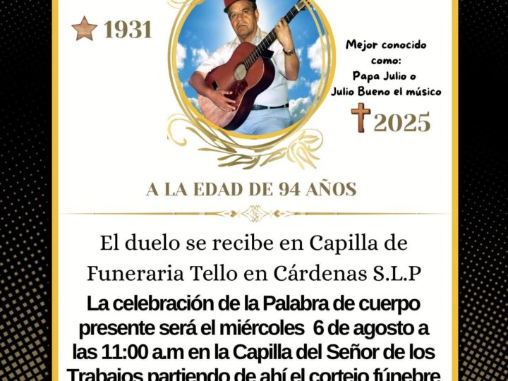 DESCANSEN EN PAZSr. Julio Bueno García