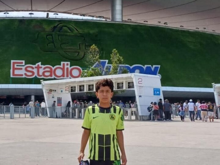 Luis Leonardo Valadez, joven talento de Tamasopo destaca como portero a sus 12 años