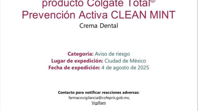 🚨 ¡Aviso de Riesgo Sanitario!