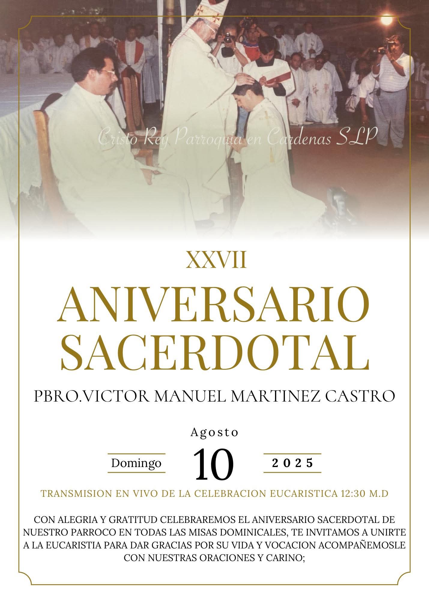 XXVII ANIVERSARIO SACERDOTAL