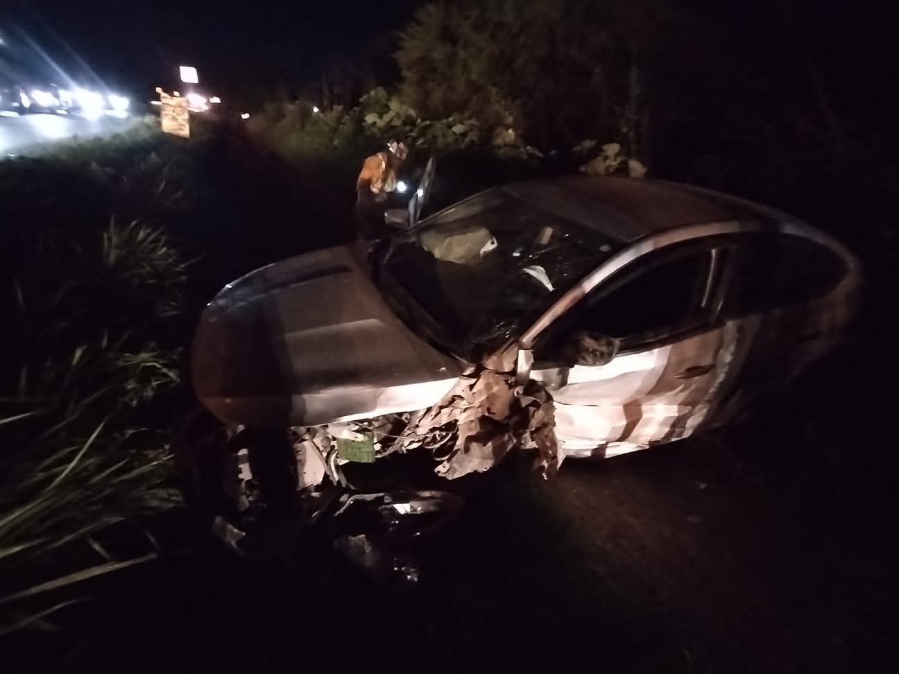 ACCIDENTE CON 02 LESIONADOS EN CARRETERA FEFERAL 70, A LA ALTURA DE LABIR VIEJA