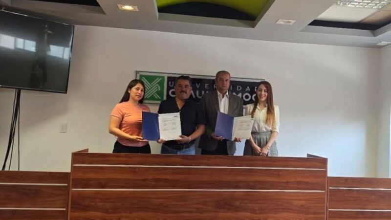 AYUNTAMIENTO DE SANTA CATARINA FIRMÓ CONVENIO CON UNIVERSIDAD CUAUHTÉMOC