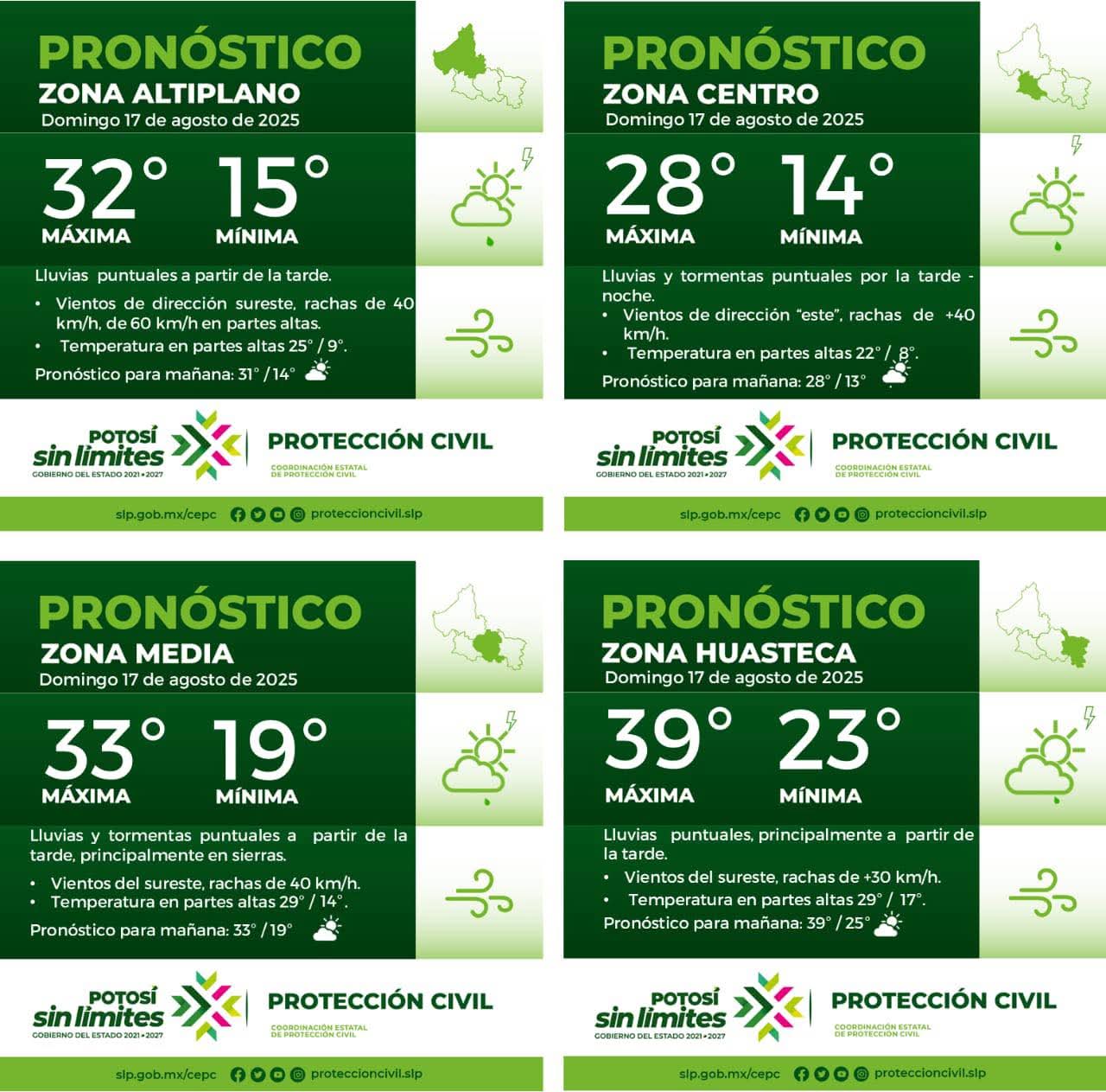 La Coordinación Estatal de Protección Civil informa:
