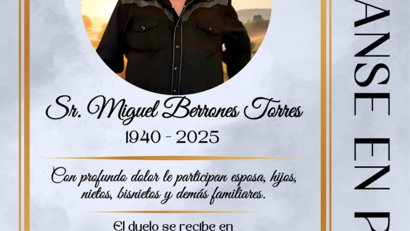 Miguel Berrones Torres.