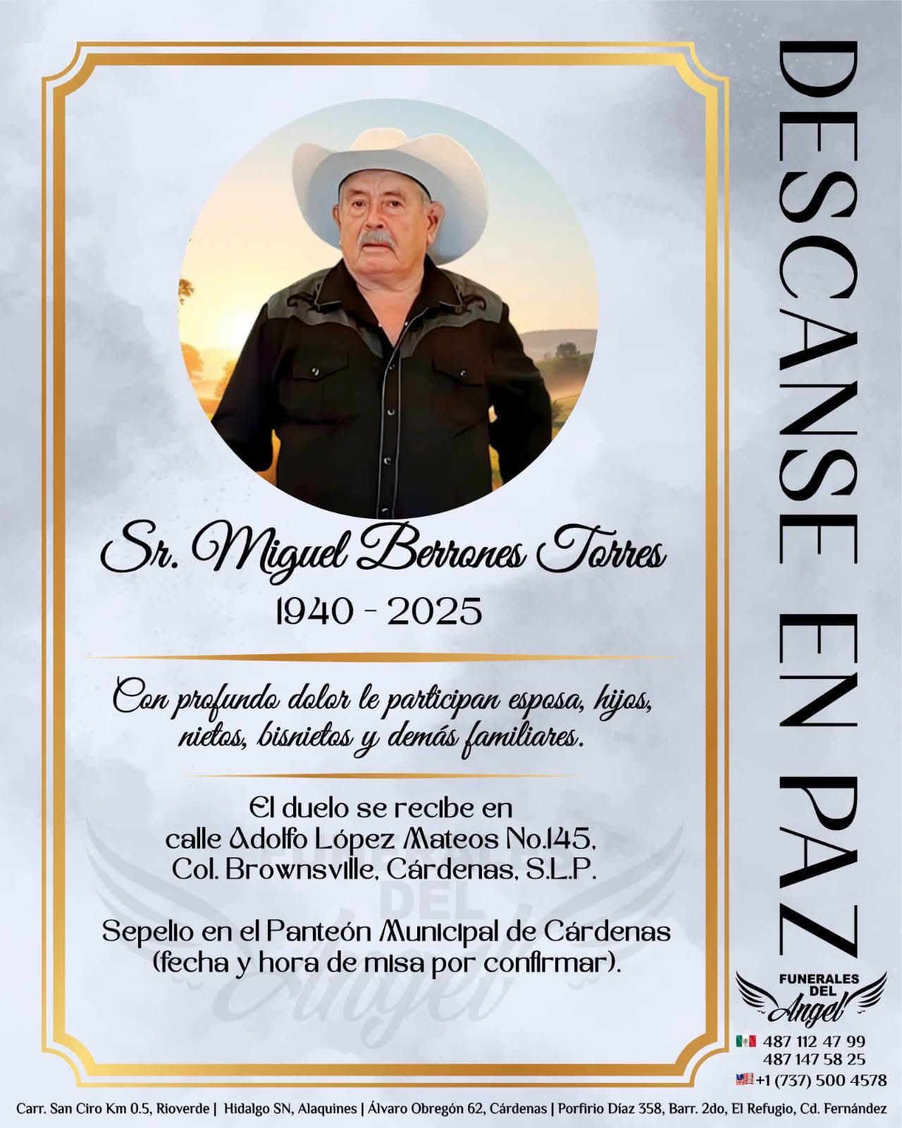 Miguel Berrones Torres.