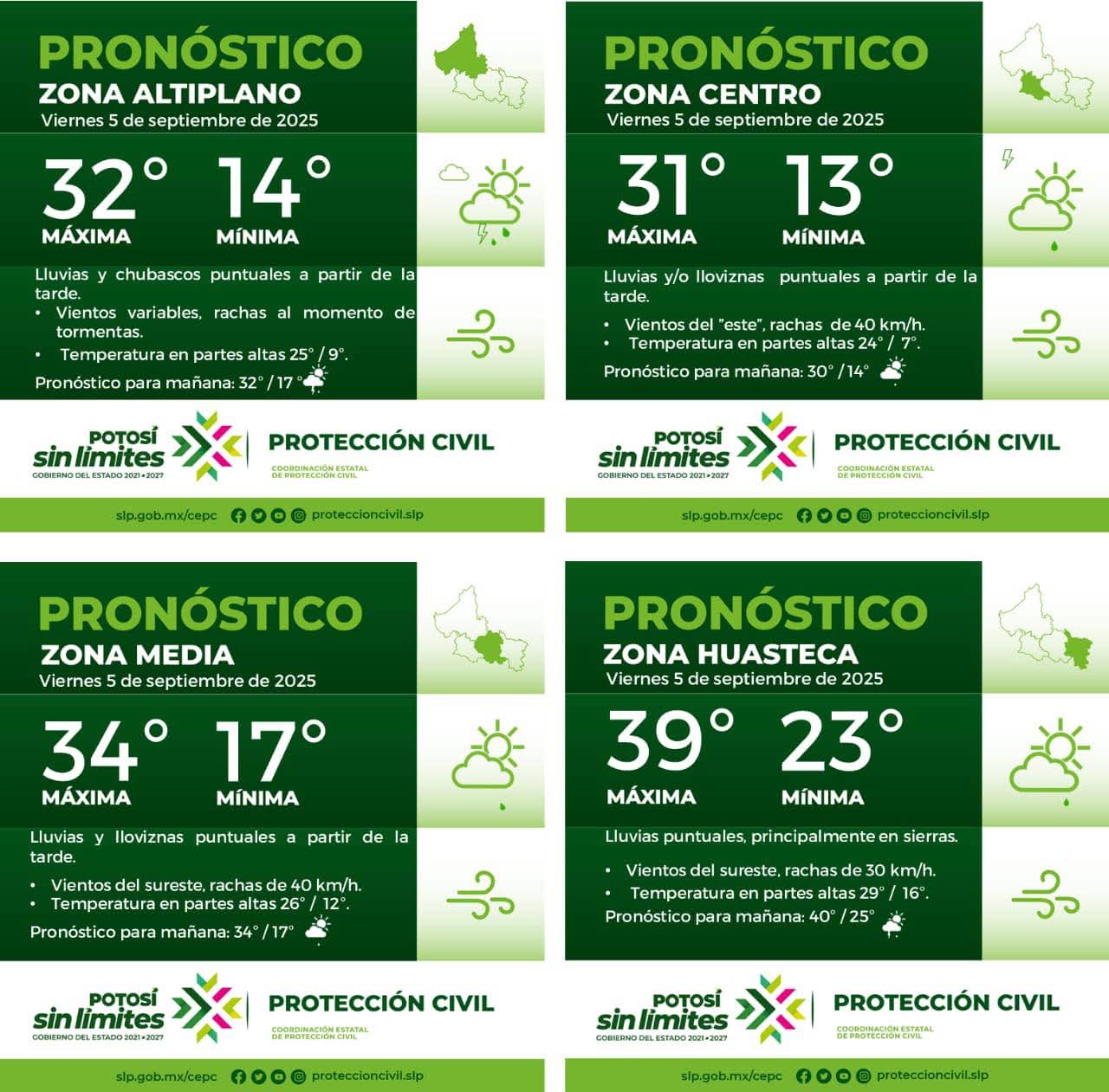 La Coordinación Estatal de Protección Civil informa: