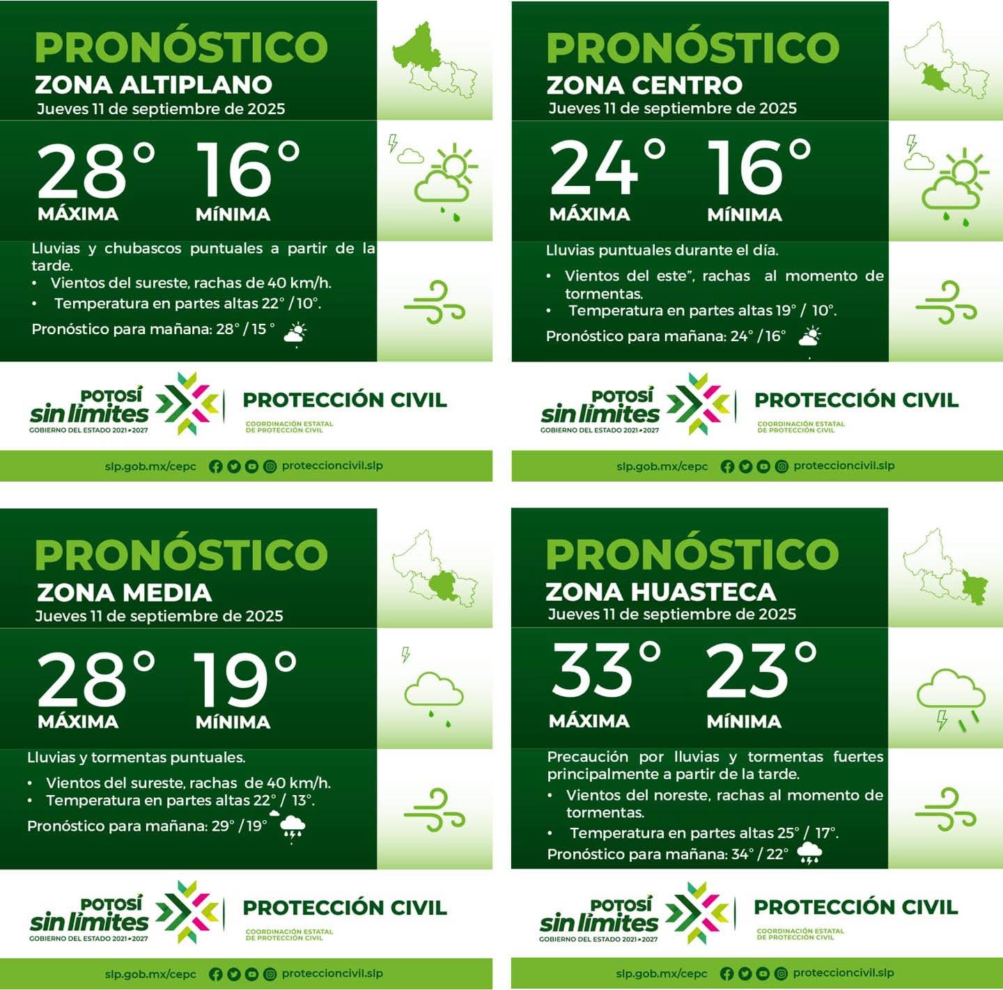 La Coordinación Estatal de Protección Civil informa: