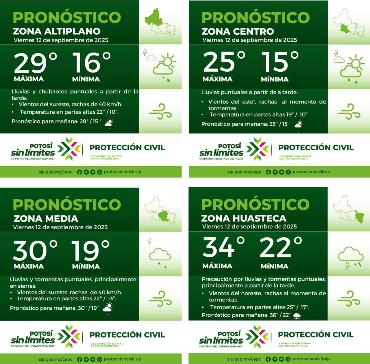 La Coordinación Estatal de Protección Civil informa: