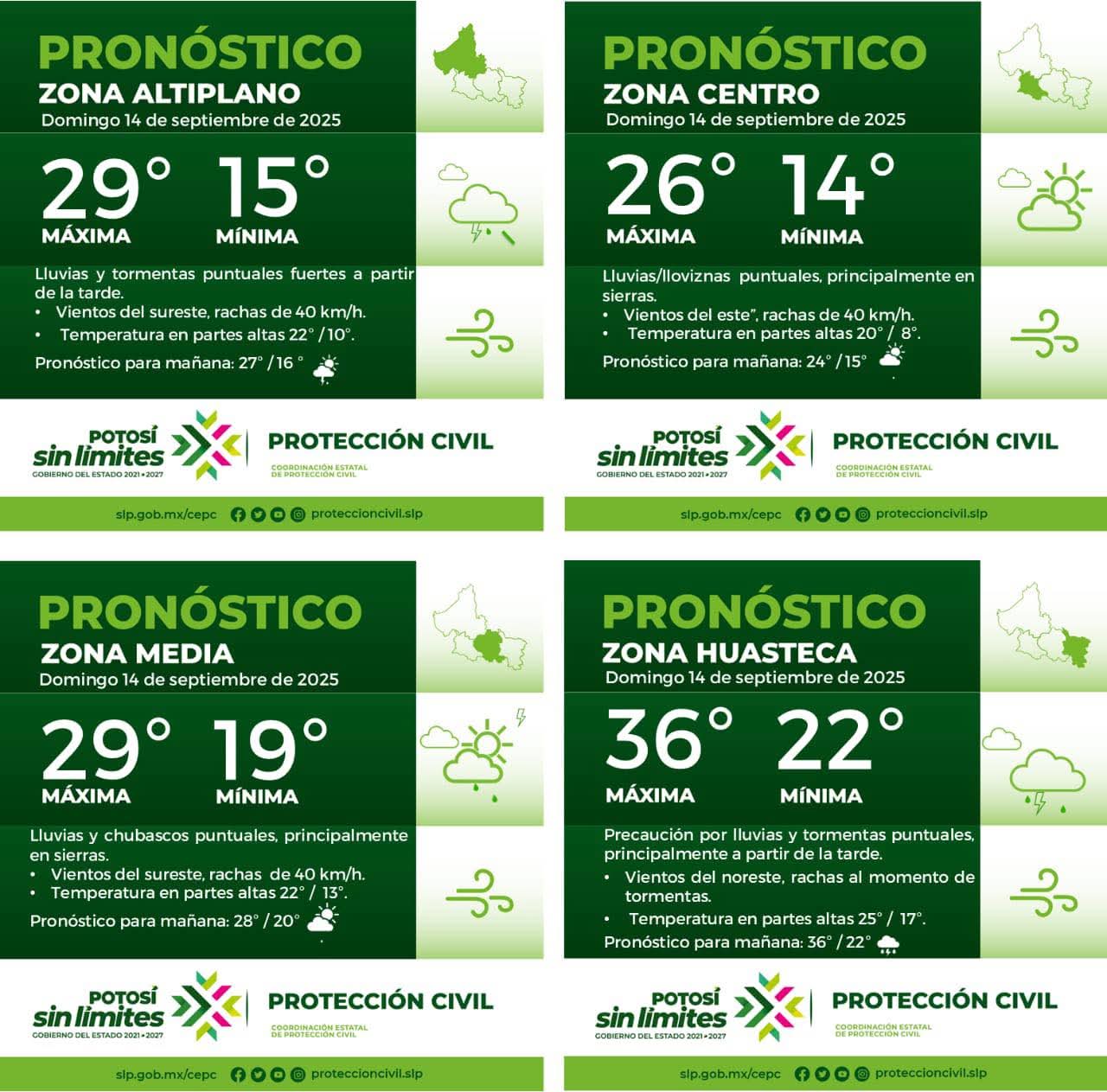 La Coordinación Estatal de Protección Civil informa: