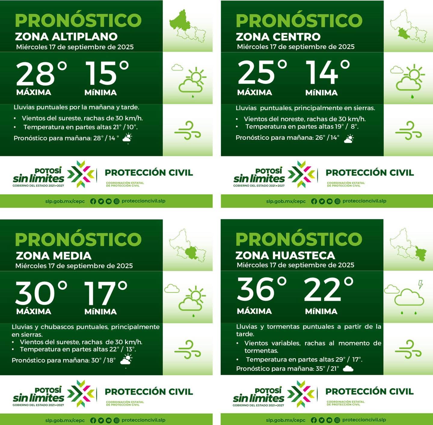 La Coordinación Estatal de Protección Civil informa: