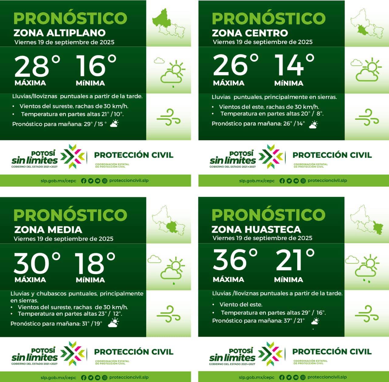 La Coordinación Estatal de Protección Civil informa: