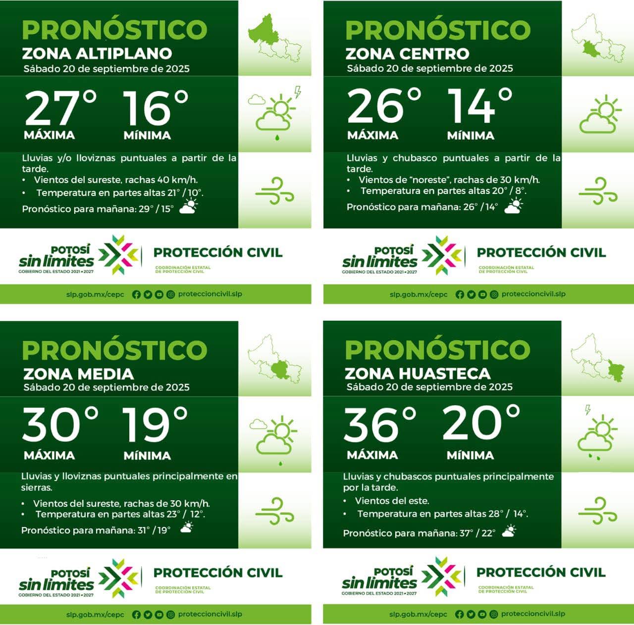 La Coordinación Estatal de Protección Civil informa: