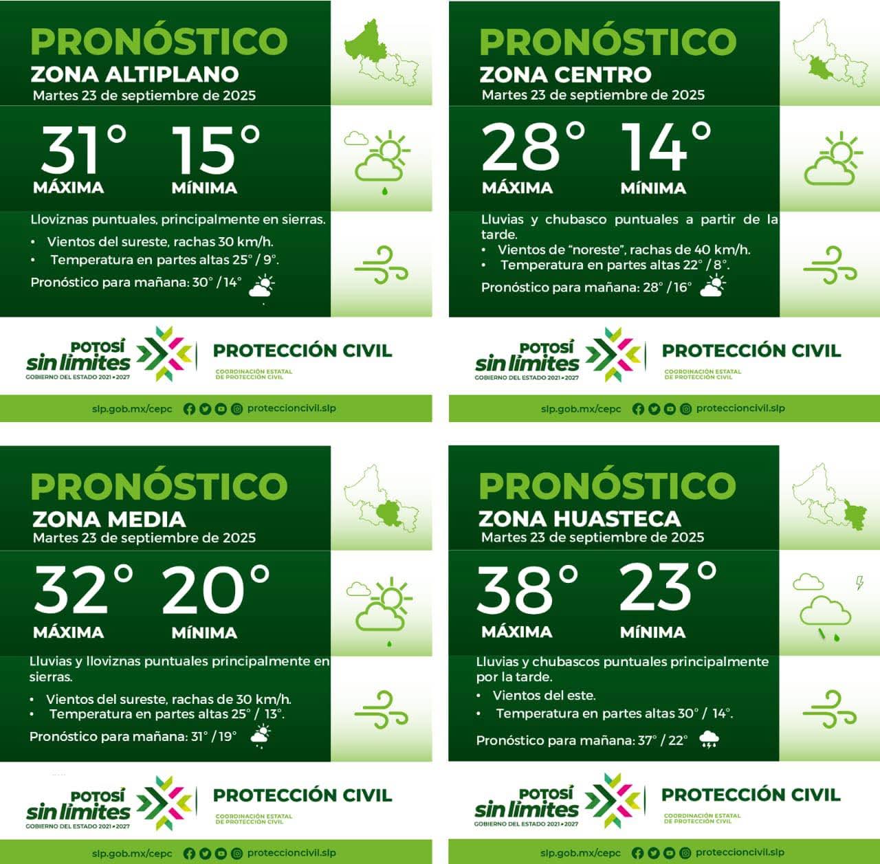 La Coordinación Estatal de Protección Civil informa: