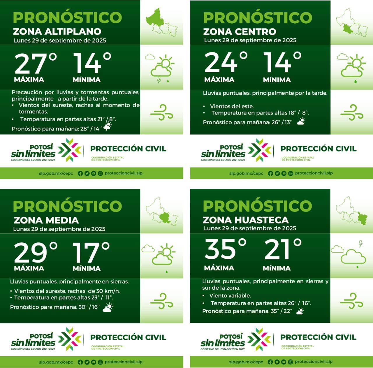 La Coordinación Estatal de Protección Civil informa: