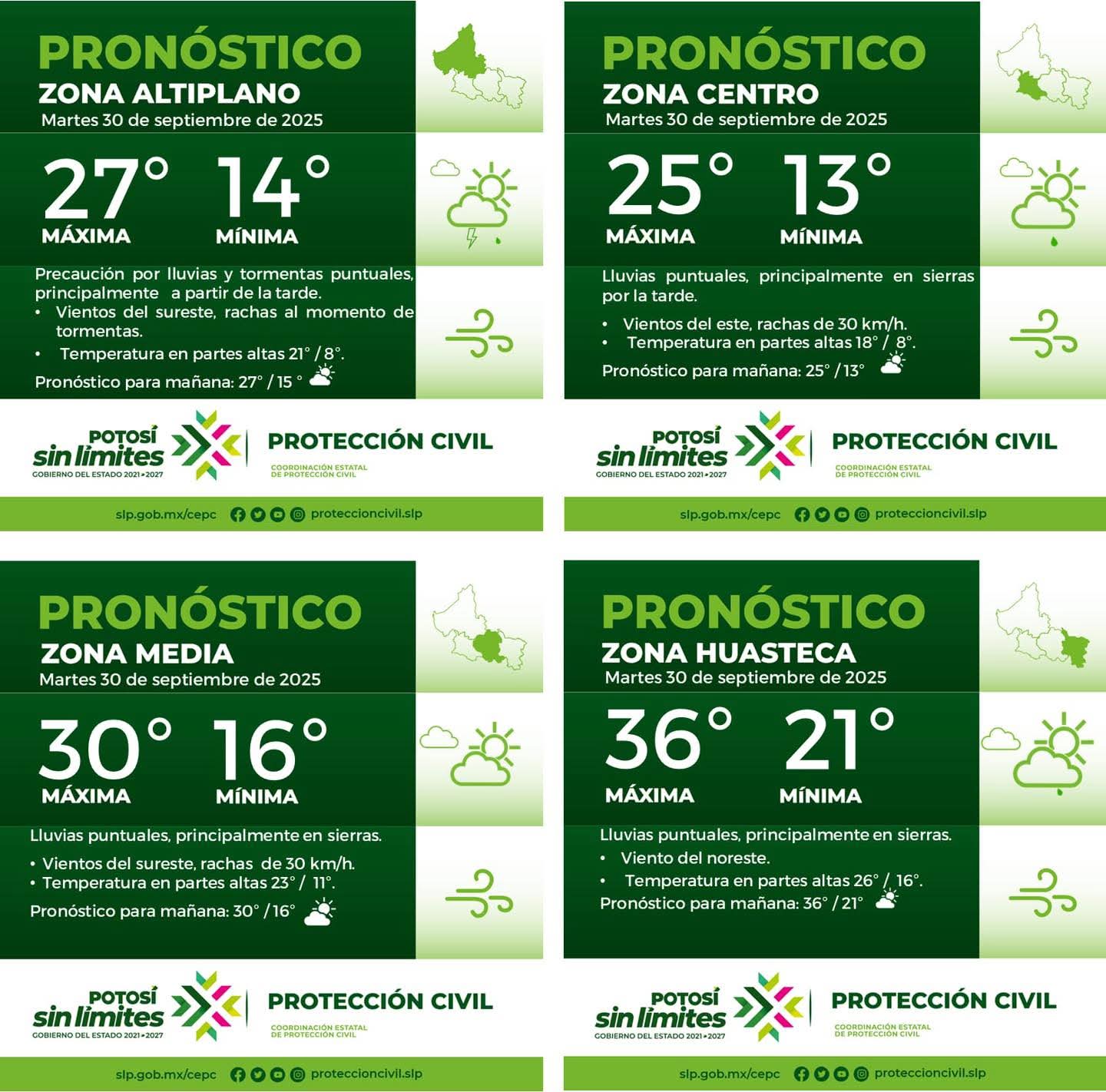 La Coordinación Estatal de Protección Civil informa: