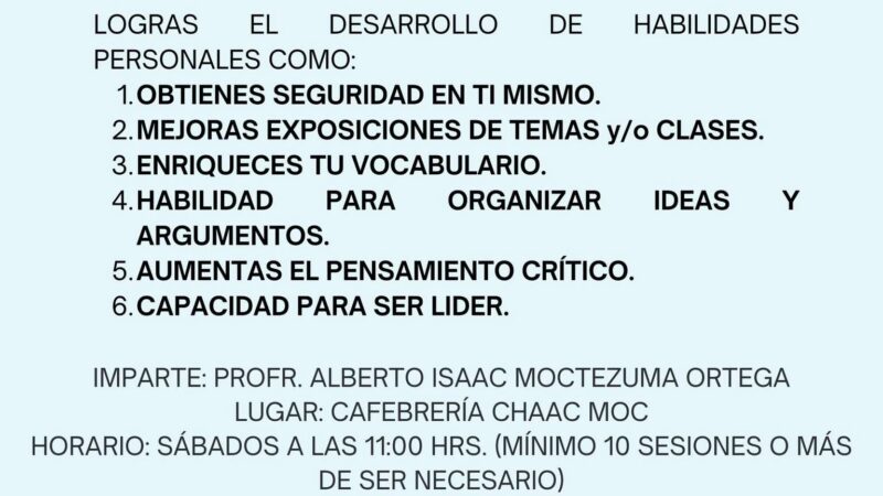 ¡Domina el Arte de Hablar en Público!Taller de Oratoria en Cárdenas, S.L.P.