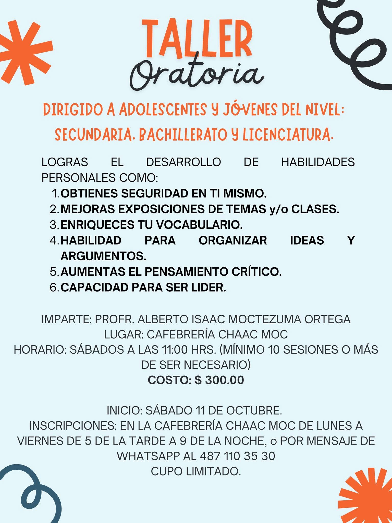 ¡Domina el Arte de Hablar en Público!Taller de Oratoria en Cárdenas, S.L.P.