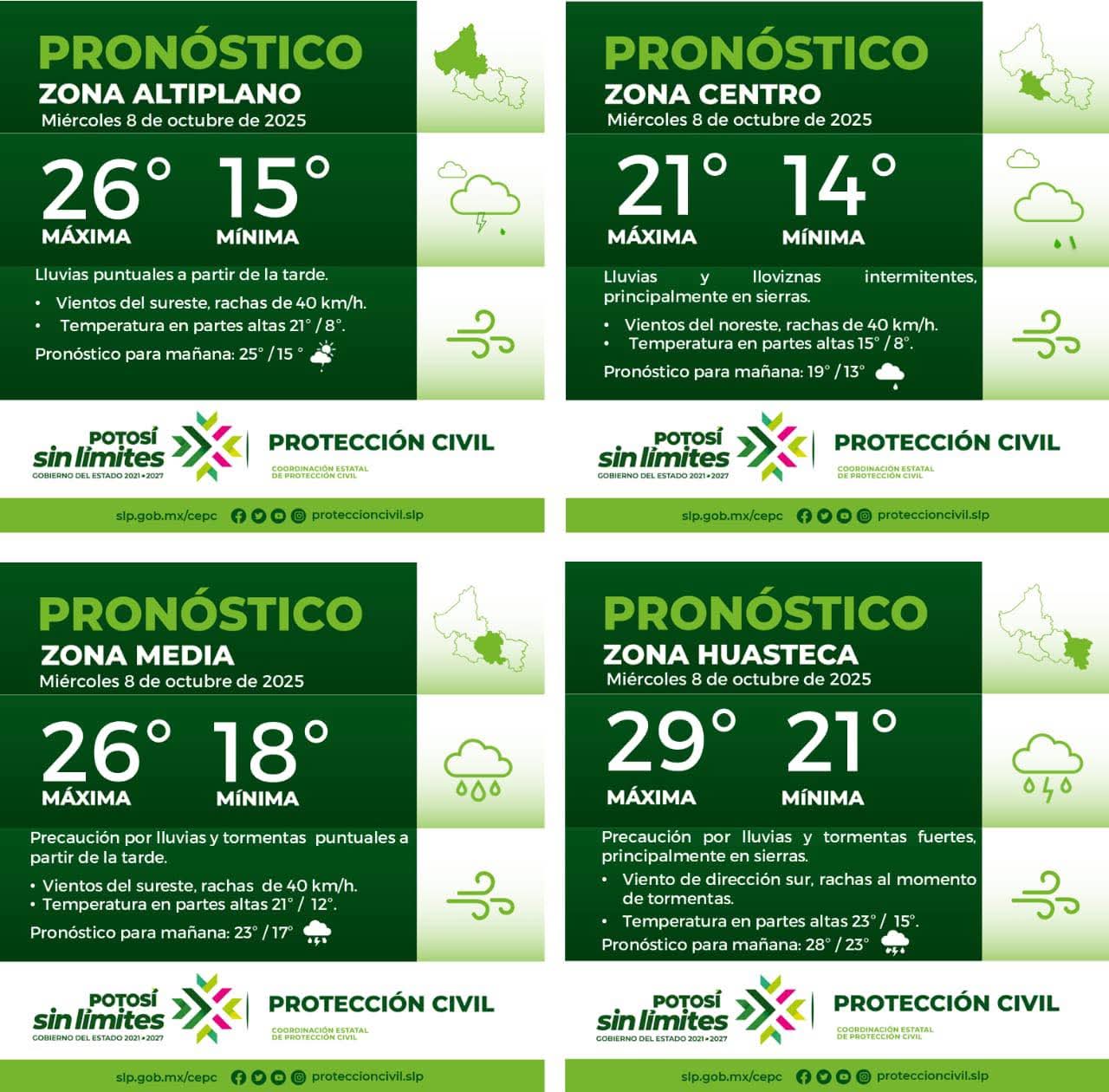 🔴 LA COORDINACIÓN ESTATAL DE PROTECCIÓN CIVIL INFORMA:🔴