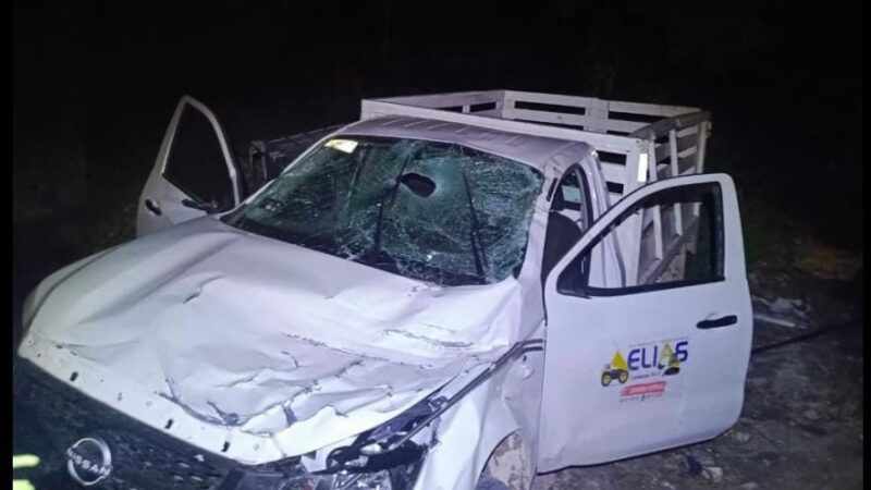 Terrible Accidente en Carretera Santa Catarina-Rayón: Mueren Dos Trabajadores de “Materiales Elias” de Cárdenas