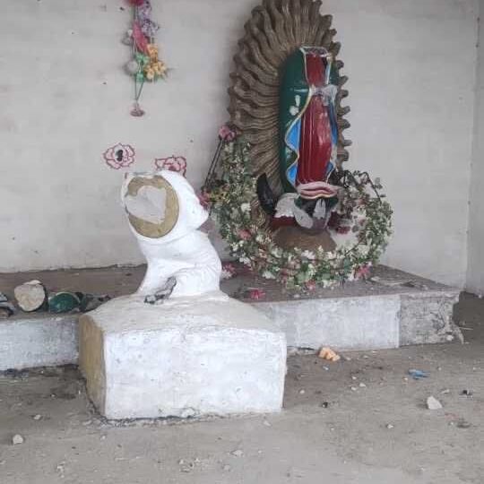 🚨🚨”Tercer acto de vandalismo en SLP: Fieles en Cárdenas exigen mayor vigilancia tras destrucción de imágenes”