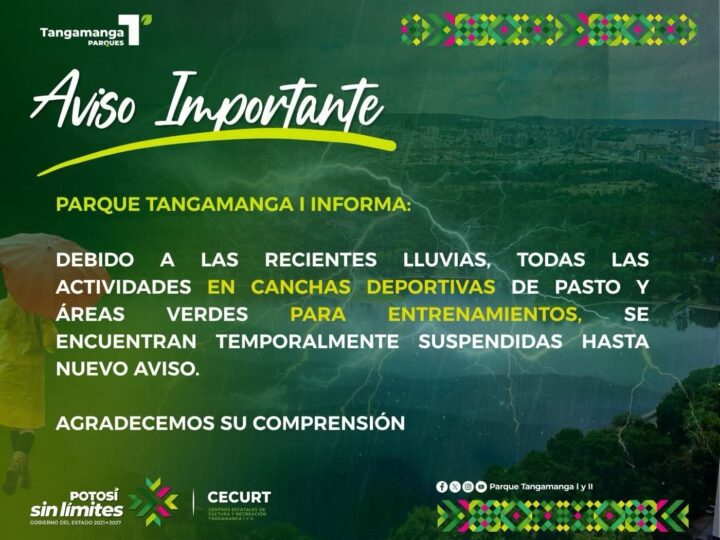 Un pequeño descanso para la cancha! 🌧️🏟️