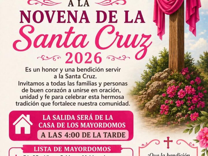 ¡Unidos por la Fe! Inicia la Novena de la Santa Cruz 2026 en Cerrito de la Cruz 🕊️