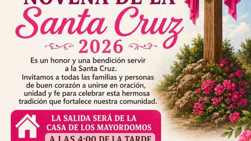 ¡Unidos por la Fe! Inicia la Novena de la Santa Cruz 2026 en Cerrito de la Cruz 🕊️