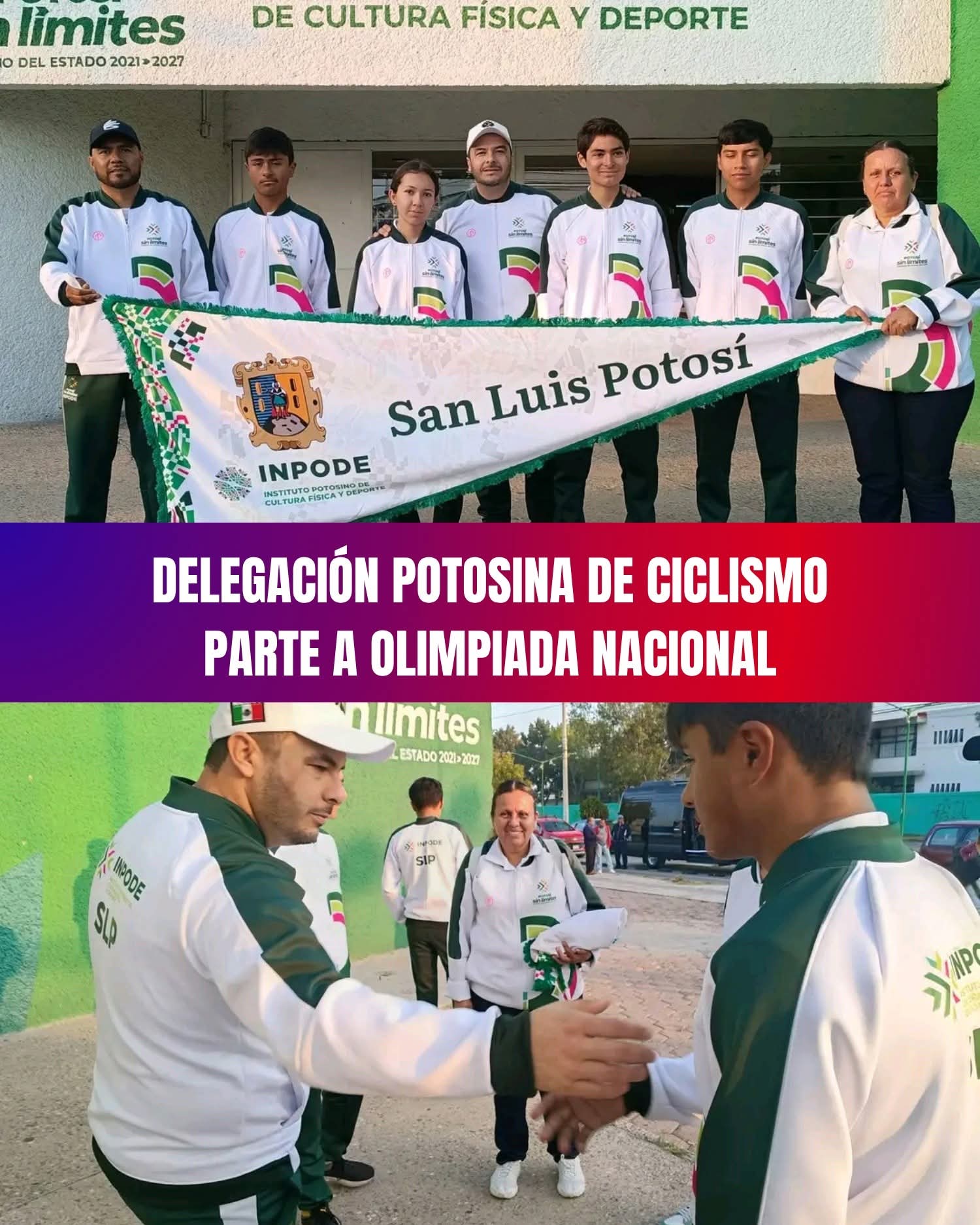 DELEGACIÓN POTOSINA DE CICLISMO PARTE A OLIMPIADA NACIONAL