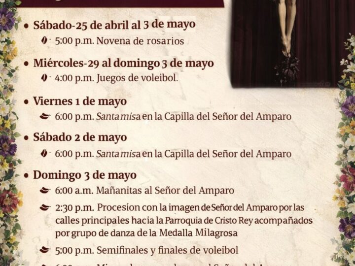 Cárdenas se prepara para la Gran Fiesta del Señor del Amparo 2026: Novena, Deporte y Verbena Popular